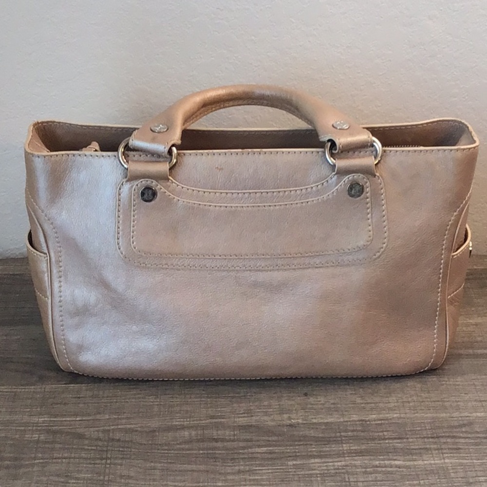 Celine Tan Champagne Boogie Leather Bag - Picture 3 of 15
